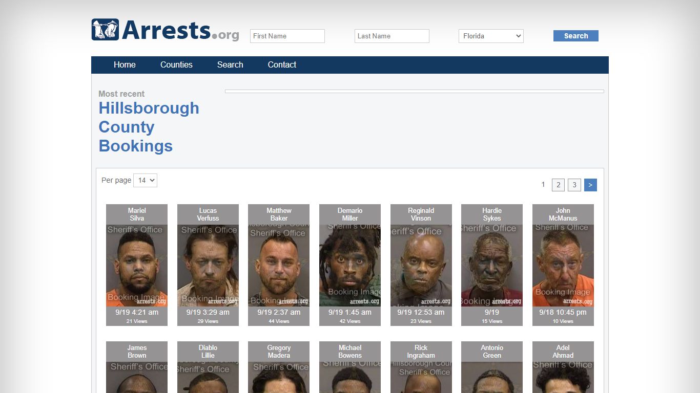 Hillsborough County Arrests and Inmate Search